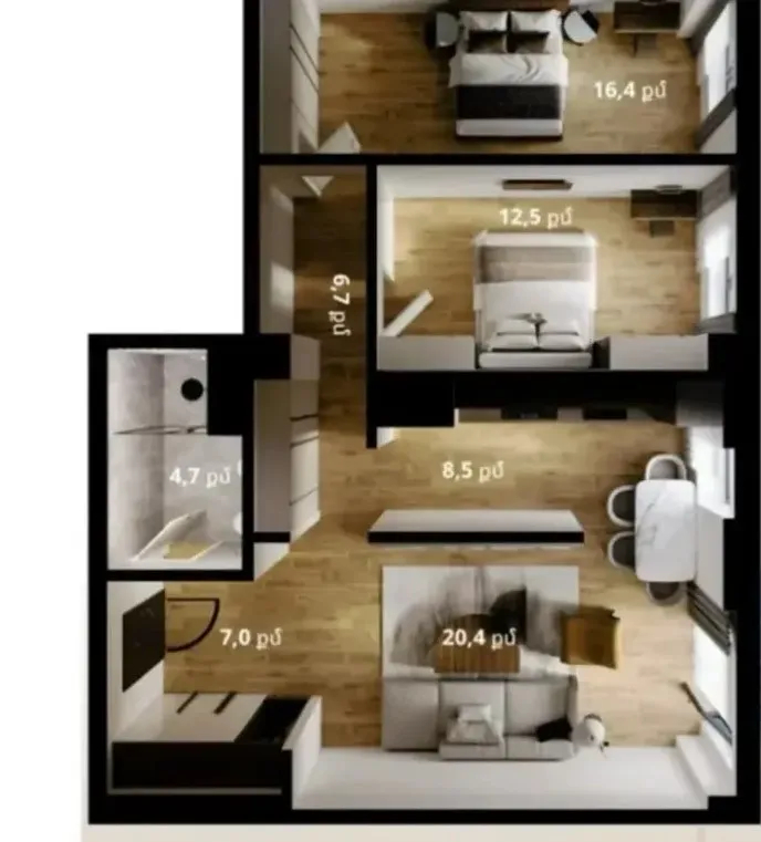 2 bedroom apartment for sale خیابان داوتاشِن بلوک 4, داوتاشِن ایروان, 161256