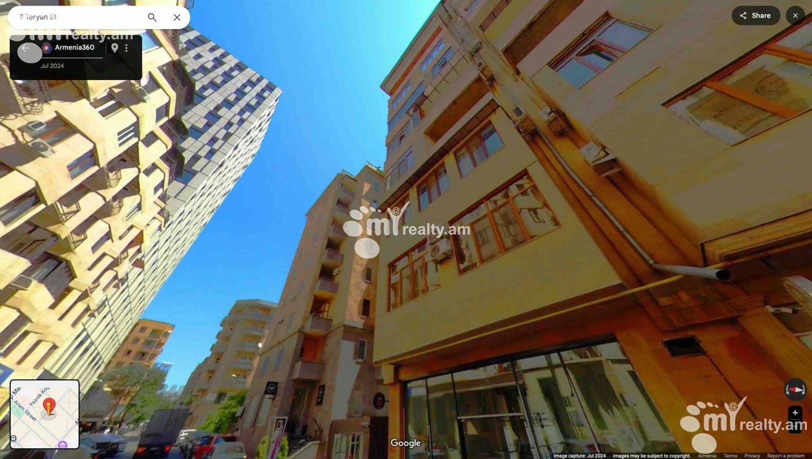 2 սենյականոց բնակարան  Տերյան փող, Կենտրոն Երևան, 155030