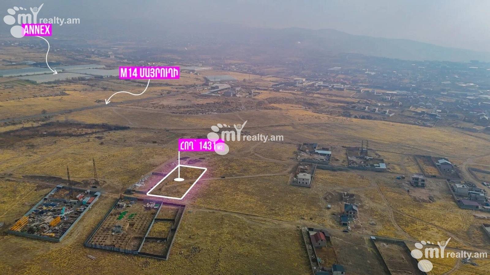 Land for sale Bagrevand district, Nor-Nork Yerevan, 158223