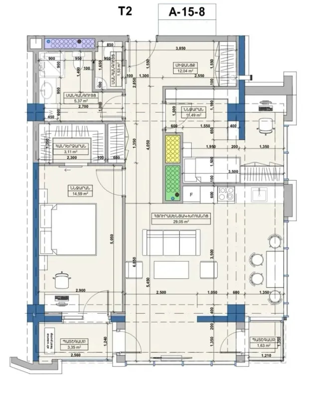 3 bedroom apartment for sale Komitas Ave, Arabkir Yerevan, 157771