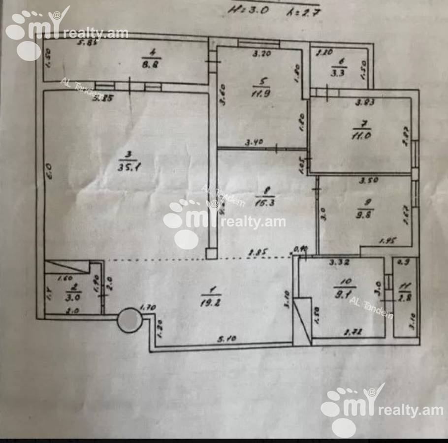Купить 4 комнатную квартиру Фучик ул, Ачапняк Ереван, 125886
