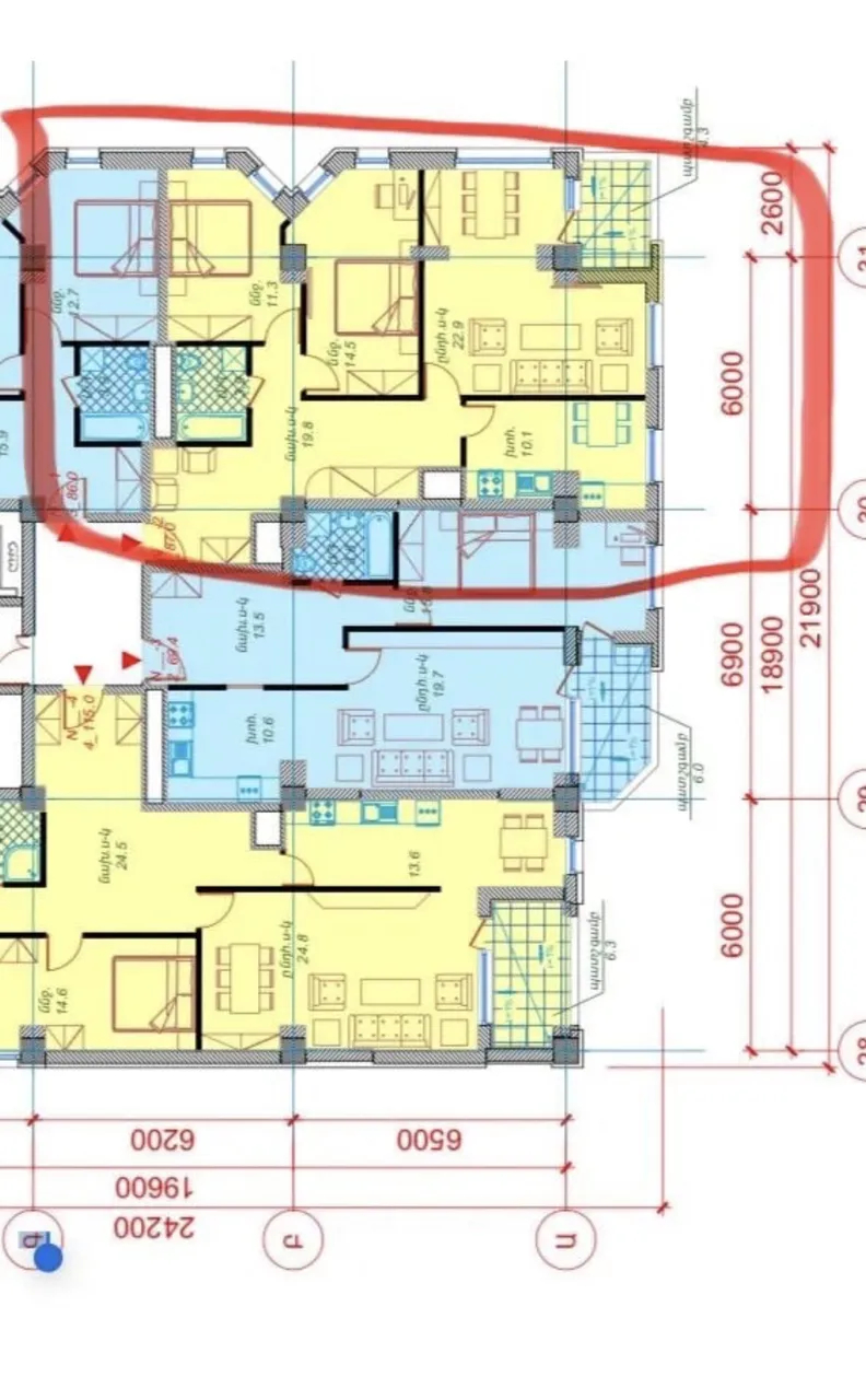 3 bedroom apartment for sale Komitas Ave, Arabkir Yerevan, 158658