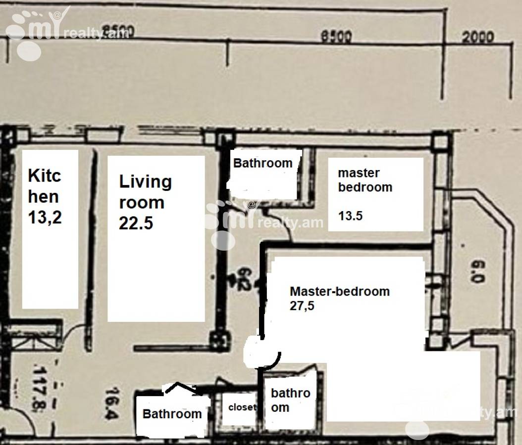 Купить 3 комнатную квартиру Чаренц ул, Центр Ереван, 125709