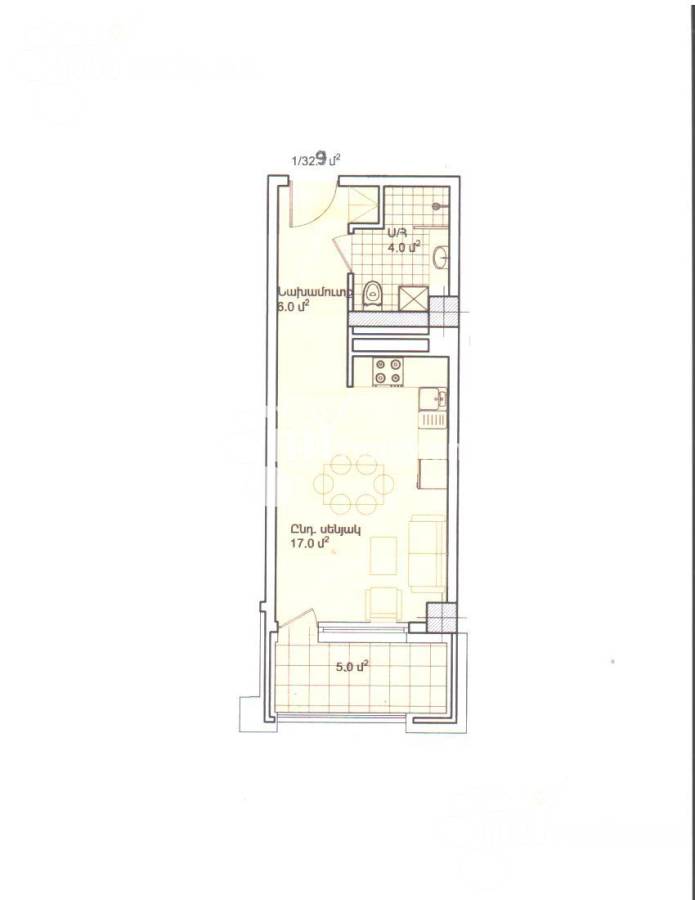 1 bedroom apartment for sale Leningradyan st., Malatja-Sebastja Yerevan, 159432