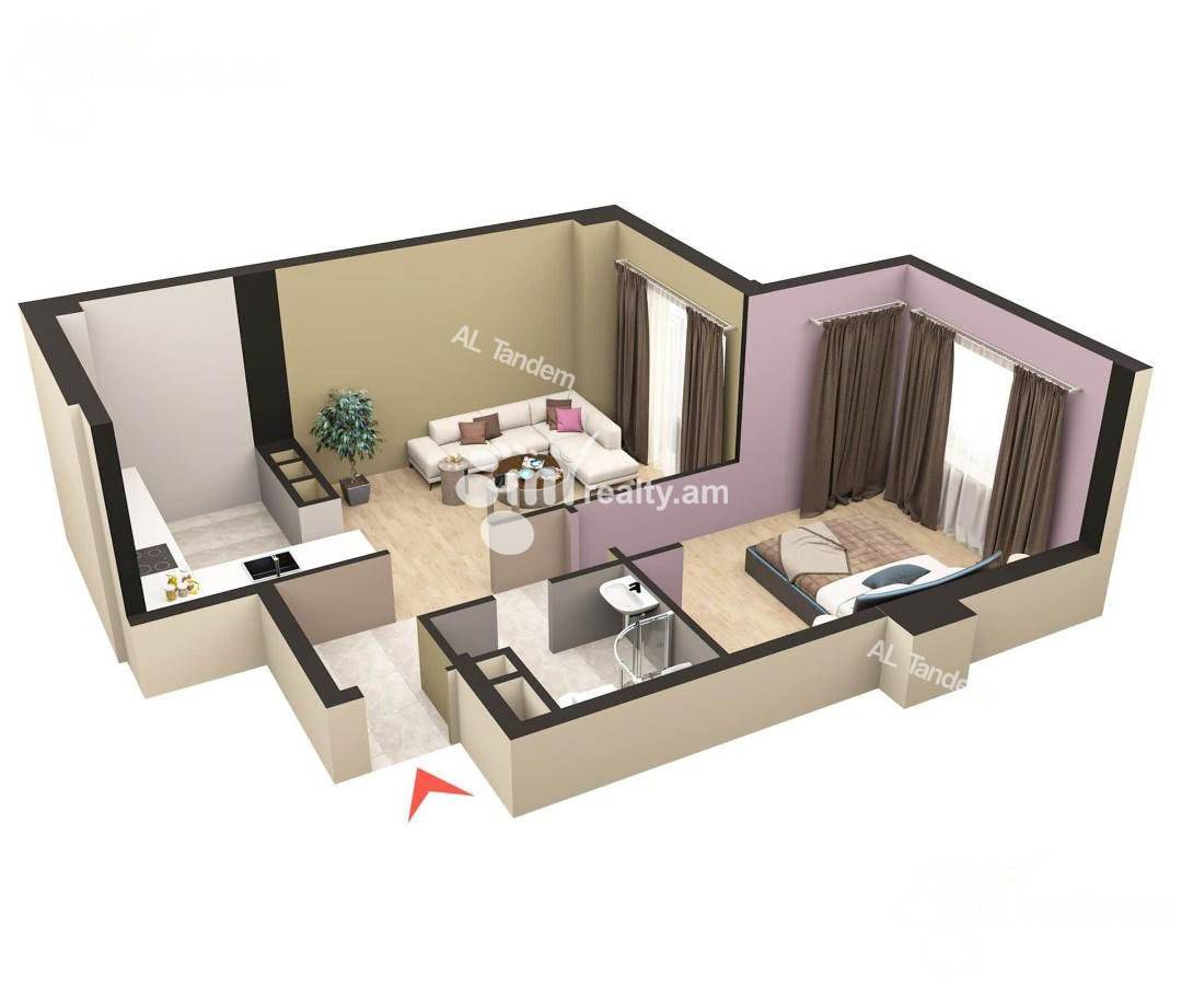 Купить 2 комнатную квартиру Комитас пр, Арабкир Ереван, 156845