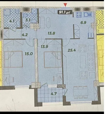 3 bedroom apartment for sale Griboedov St, Arabkir Yerevan, 159042