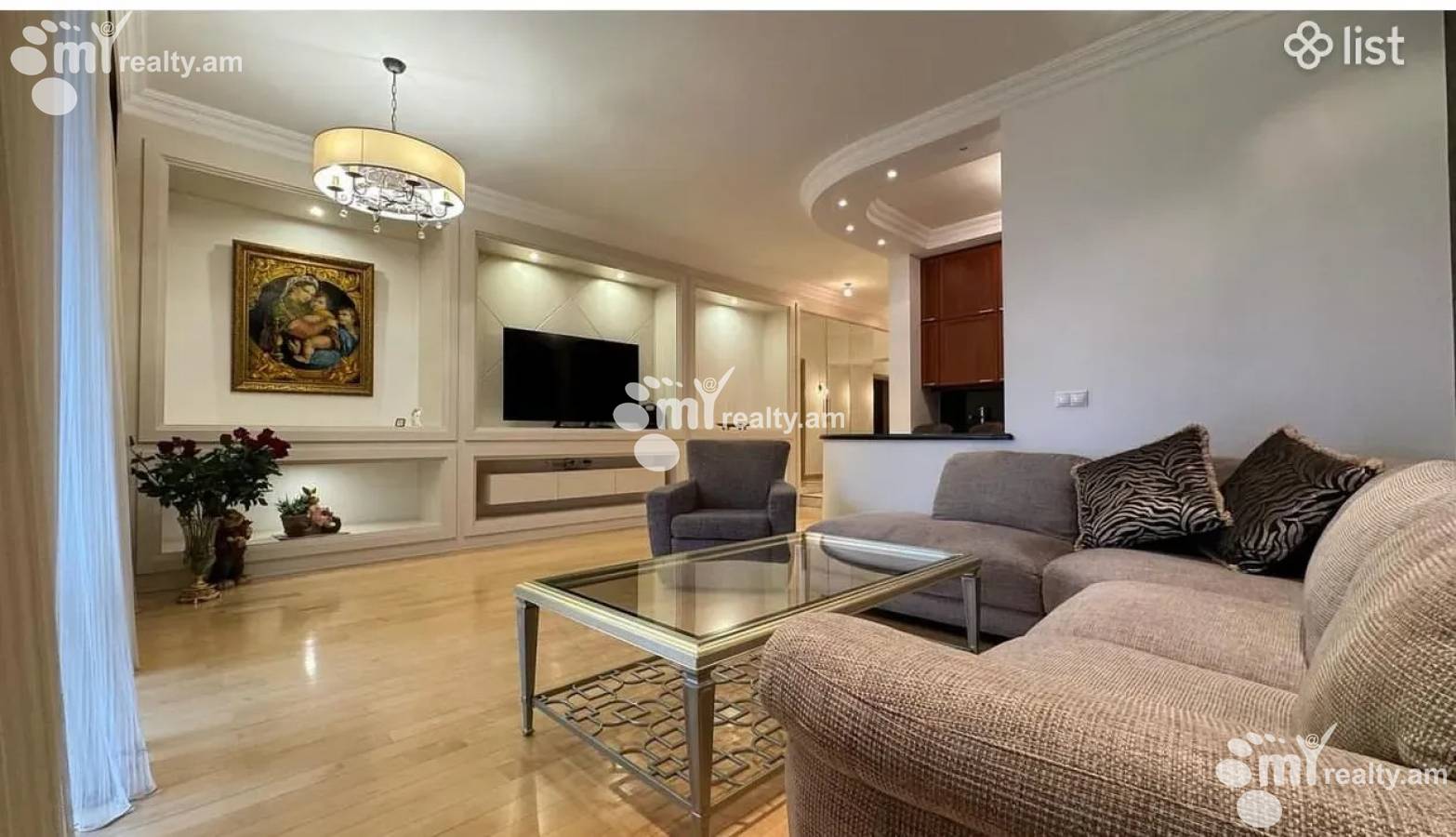 3 սենյականոց բնակարան վարձով Հյուսիսային պող, Կենտրոն Երևան, 159002