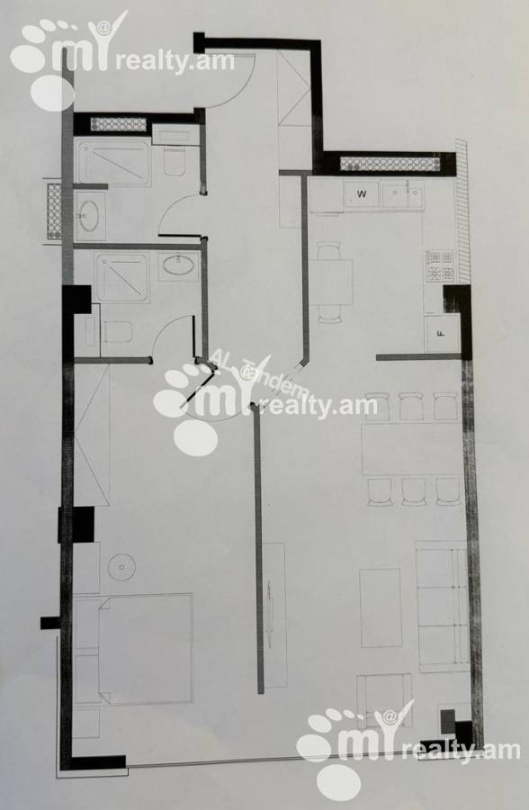 2 սենյականոց բնակարան  Գրիբոեդովի փող, Արաբկիր Երևան, 157931