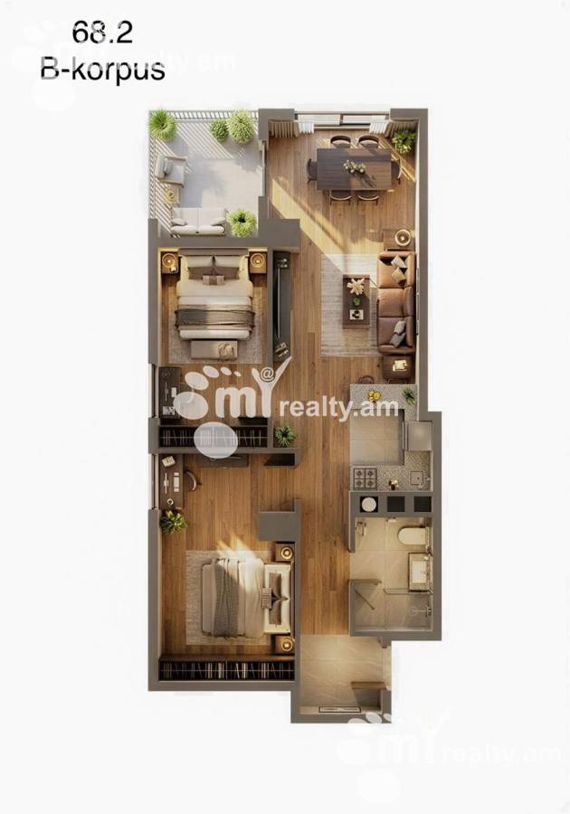 3 bedroom apartment for sale Arinj, Awan Yerevan, 160056